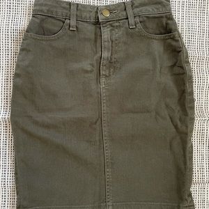 American Apparel high waisted denim skirt